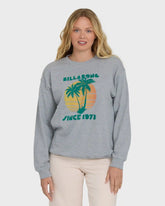 My Fave Beach Crewneck Sweatshirt - Heather Gray