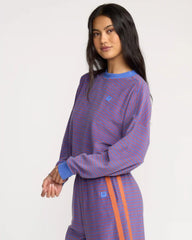 A/Div Waves For Days Terry Crewneck Sweatshirt - Iris