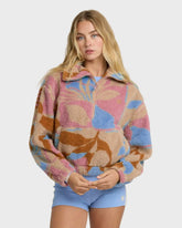 A/Div Barra Half Zip Sherpa Fleece - Oatmeal