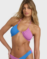 Summer Hi Color Block Drew Bandeau Bikini Top - Multi