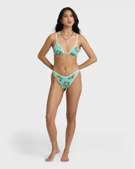 Last Summer Mini Slide Triangle Bikini Top - Ocean Spray