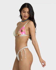 Sunny Shore Tall Slide Triangle Bikini Top - Salt Crystal