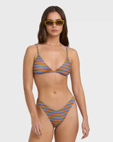 Tides Terry Charlie Fixed Triangle Bikini Top - Multi