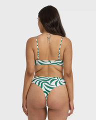 All The Waves Hi Maya Bikini Bottom - Evergreen