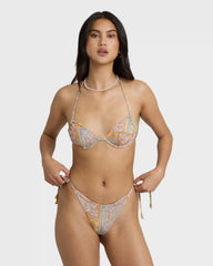 Take It Back Tie-side Tanga Skimpy Bikini Bottom - Twilight Blue