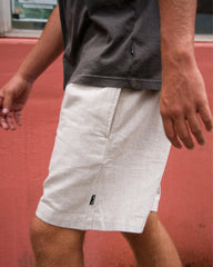 San O Layback Linen Shorts - Oatmeal Heather