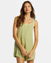 Beach Crush Romper - Avocado