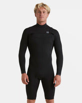 2/2mm Revolution Natural Upcycler GBS Chest Zip Long Sleeve Springsuit - Black
