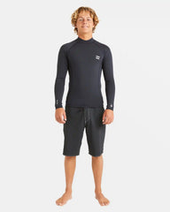 1/1mm Absolute Natural Upcycler Flatlock Back Zip Wetsuit Jacket - Black