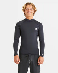 1/1mm Absolute Natural Upcycler Flatlock Back Zip Wetsuit Jacket - Black