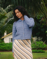 Ayla Sky Sweater - Stone Blue