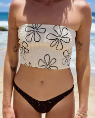 Keep It Simple 2 Tube Print Tube Top - White Cap