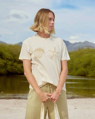 In Front Of Me Short Sleeve Knit T-Shirt - White Cap