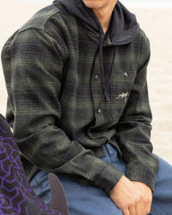 Baja Sur Flannel Shirt - Black
