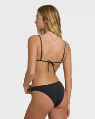 Sol Searcher Teagan Bralette Bikini Top - Black Pebble