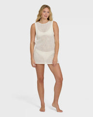 Rising Tides Cover-Up Dress - White Cap