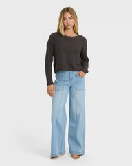 Daze Time Sweater - Black Sands