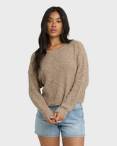 Daze Time Crewneck Sweater - Oatmeal