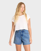 Riley Cut-Off Denim Shorts - Pacific Wash