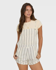 Wild Pursuit Overall Romper - White Cap