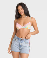 Sling Trim Denim Shorts - Alda Blue