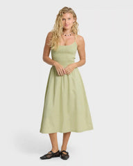Hidden Cove Midi Dress - Smoke Green