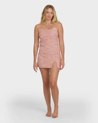 Tidal Crush Mini Dress - Party Pink