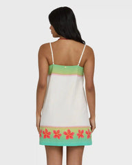 Sun Rays Mini Dress - Salt Crystal