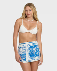 Sea Glow Mini Skirt - True Blue