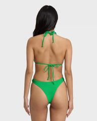Tanlines Multi Triangle Bikini Top - Summer Green