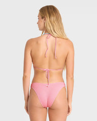 Summer High Remi Triangle Bikini Top - Pink Sand