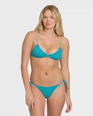 Summer Hi Yd Tie-side Tanga Skimpy Bikini Bottom - Bright Marine