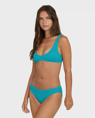 Summer Hi Scoop Tank Bikini Top - Bright Marine