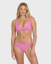 Summer Hi Scoop Tank Bikini Top - Party Pink