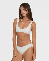 Summer Hi Lowrider Full Bikini Bottoms - Salt Crystal