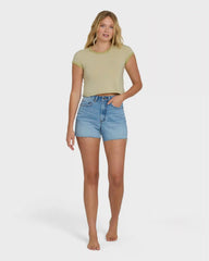 Daily Tee YD Short Sleeve Knit T-Shirt - Cactus