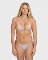Dreamy Daze Reversible Tie-Side Tanga Bikini Bottoms - Sweet Lilac