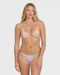 Dreamy Daze Reversible Triangle Bikini Top - Sweet Lilac