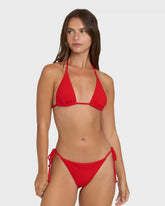 Rising Tide Remi Triangle Bikini Top - Fiesta Red