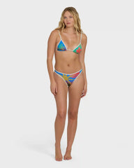 Midnight Tropics Skimpy Hike Bikini Bottoms - True Blue