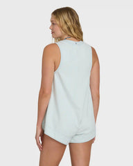 June Saltwashed Romper - Clearwater