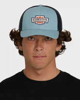 Walled Trucker Hat - Blue Fog