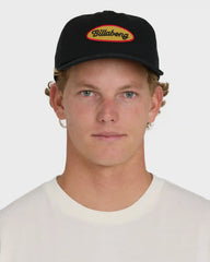 Caution Snapback Hat - Black
