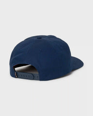 Caution Snapback Hat - Dark Denim
