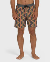 Good Times Lo Tide 17" Boardshorts - Rust