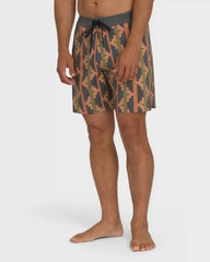 Good Times Lo Tide 17" Boardshorts - Rust