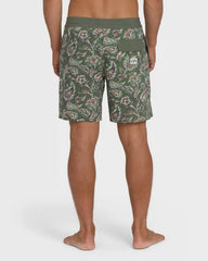 Good Times Low Tide 17" Boardshorts - Winter Moss