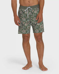 Good Times Low Tide 17" Boardshorts - Winter Moss