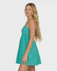 Island Heat Mini Cover-Up - Green Tropics