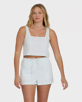 Wanderer Seersucker Stripe Woven Shorts - Clearwater